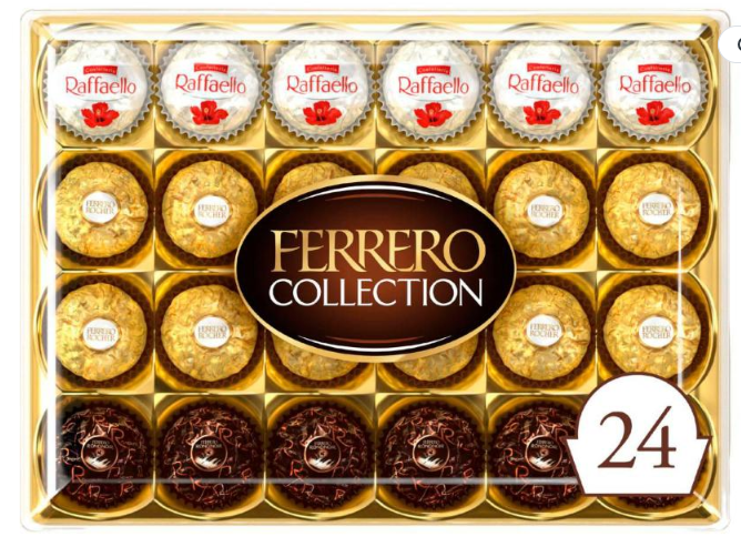 Ferrero Collection Rocher Raffaello Rondnoir Chocolate Gift Box 24 Pack