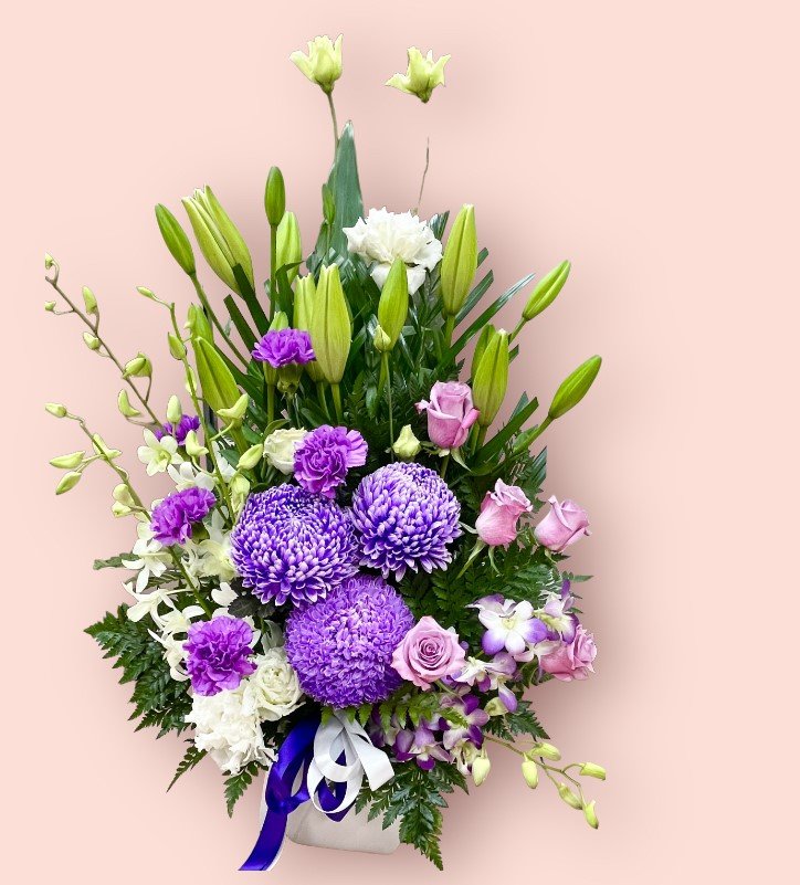 Purple Vase Arrangement