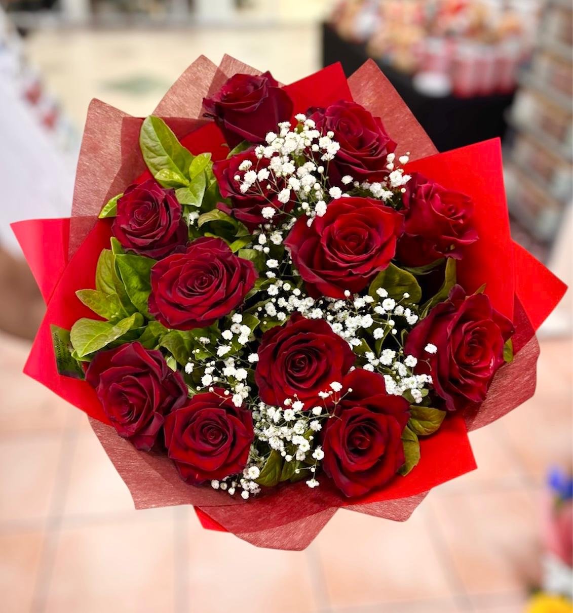 12 Red Roses Bouquet