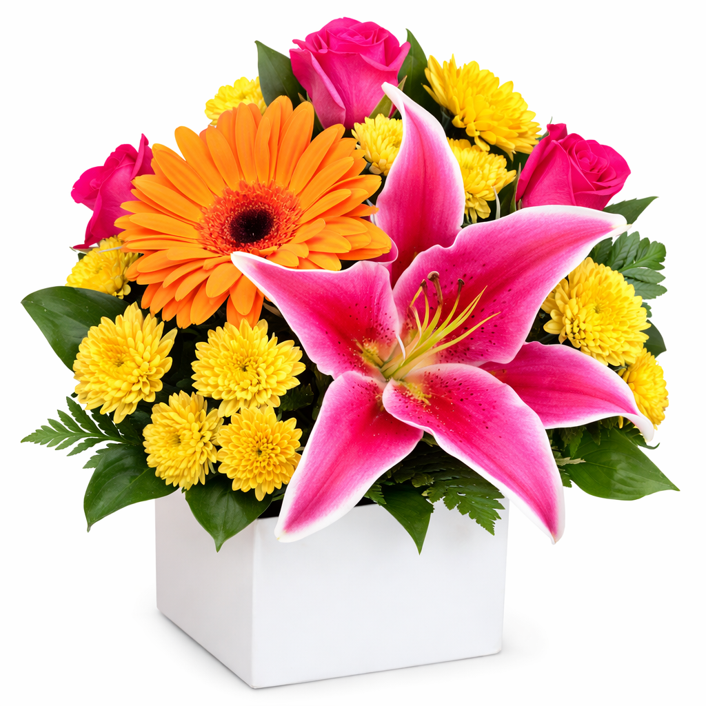 Bright Mini Box Arrangement